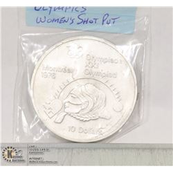 1976 10$ OLYMPICS COIN # 15 SHOT PUT