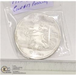 1975 10$ OLYMPICS COIN #17  PADDLING