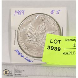 1989 5$ MAPLE LEAF