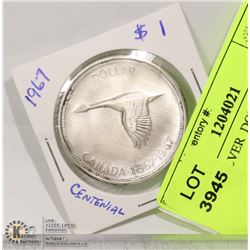 1967 1$ SILVER  DOLLAR  CENTENNIAL