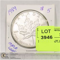 1989 5$ MAPLE LEAF