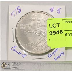1975 5$ OLYMPIC  COIN