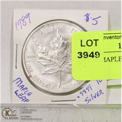 1989 5$ MAPLE LEAF