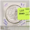 Image 1 : 1989 5$ MAPLE LEAF