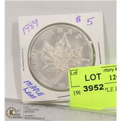 1989 5$ MAPLE LEAF