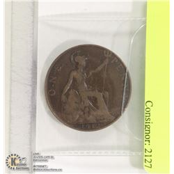 BRITISH 1912 LARGE PENNY