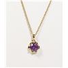Image 1 : #139-AMETHYST NECKLACE/PENDANT