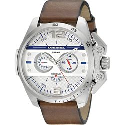 NEW DIESEL 48MM WHITE DIAL TRIPLE CHRONO MSRP $300
