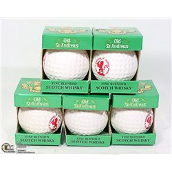 LOT OF 5 1982 ST ANDREWS WHISKEY 50ML 43%