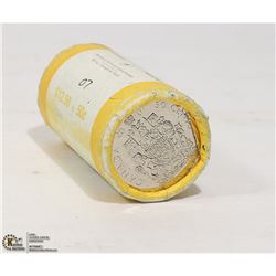 2007 MINT ROLL OF CANADA 50 CENT COINS