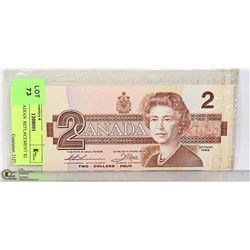 1986 CANADIAN  REPLACEMENT $2 BILL