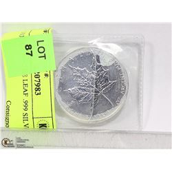 1 OUNCE MAPLE LEAF .999 SILVER