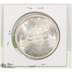 1966 CANADIAN  VOYAGEURS DOLLAR COIN