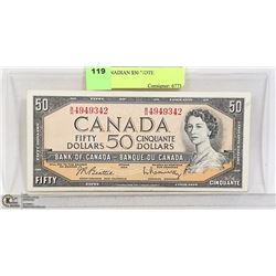 1954 CANADIAN $50 NOTE