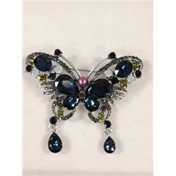 BUTTERFLY RHINESTONE BROOCH