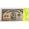 Image 1 : 1923 DOMINION OF CANADA 25 CENT BANKNOTE