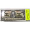 Image 1 : 1937 BANK OF CANADA $20 NOTE GEORGE VI