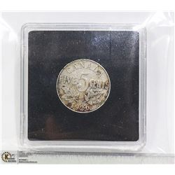 1926 SEMI-KEY DATE CANADA 5 CENT