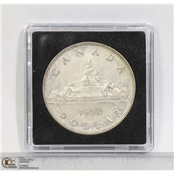 1952 NO WATERLINE VARIETY CANADA SILVER DOLLAR