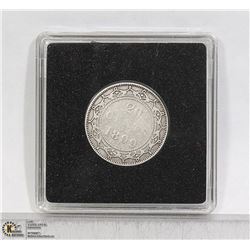 1899 NEWFOUNDLAND SILVER 20 CENT COIN