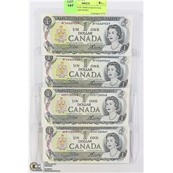 TWO SETS OF SEQUENTIAL 1973 DOLLAR NOTES