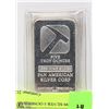Image 1 : PAN AM .999 SILVER 5 OUNCE BAR
