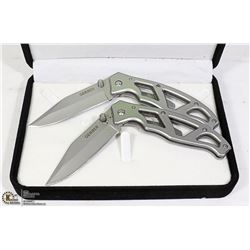 2 GERBER LOCK BLADE KNIVES