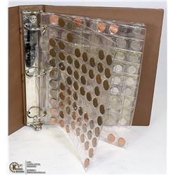 BINDER OF COLLECTABLE 1 CENT AND 5 CENT COINS