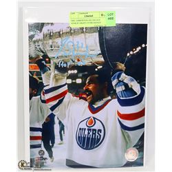 NHL EDMONTON OILERS HOF GOALIE GRANT FUHR SIGNED