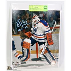 NHL EDMONTON OILERS HOF GOALIE GRANT FUHR SIGNED