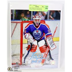 NHL EDMONTON OILERS HOF GOALIE GRANT FUHR SIGNED
