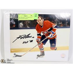 NHL MONTREAL CANADIENS GUY LAFLEUR HOF SIGNED