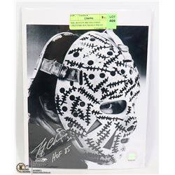 NHL BOSTON BRUINS GERRY CHEEVERS HOF SIGNED PHOTO