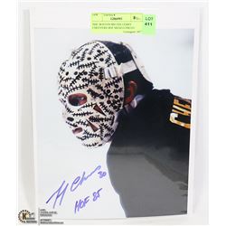 NHL BOSTON BRUINS GERRY CHEEVERS HOF SIGNED PHOTO