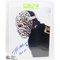 NHL BOSTON BRUINS GERRY CHEEVERS HOF SIGNED PHOTO