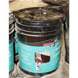 4 GALLON PAIL OF RESIST SEAL ASHPALTIC FOUNDATION