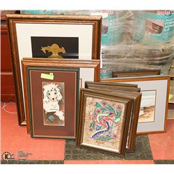 LOT OF ASSORTED FRAMED PICTURES