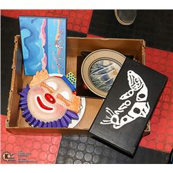 FLAT OF MISC ESTATE ART/DECOR