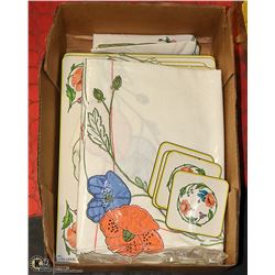 FLAT OF VILLEROY AND BOCH PLACEMATS AND COASTERS