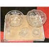 Image 1 : 5 PIECE PINWHEEL CRYSTAL SET