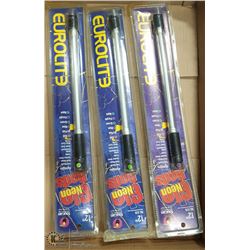 3 12" NEON GLO RODS