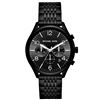 Image 1 : NEW MICHAEL KORS BLACK TRIPLE CHRONO 42MM MSRP$350