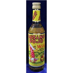 GUSANO ROJO MEZCAL MEXICAN TEQUILA.  38%.375ML