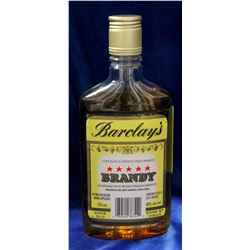 BARCLAY'S FRENCH BRANDY.  40%.375ML