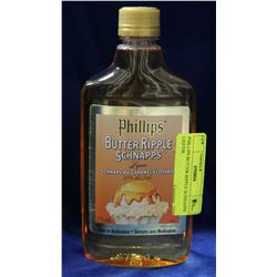 PHILLIPS BUTTER RIPPLE SCHNAPPS LIQUOR.