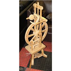 WOOD SPINING WHEEL 3FT TALL