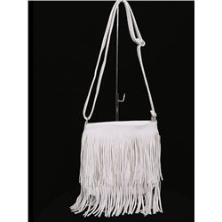 NEW WHITE BOHEMEIAN STYLE FRINGE PURSE