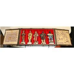 DECANTER LEWIS & CLARK 5 FIGURE BOX SET 1974