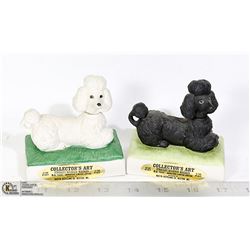 2 X DECANTERS B / W POODLE'S # OUT OF 1200 MADE