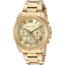 NEW MICHAEL KORS TRIPLE CHRONO GOLD MSRP $370